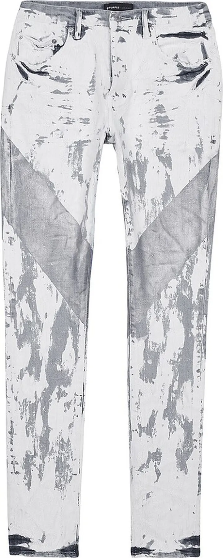 Crackle Paint Skinny Jeans