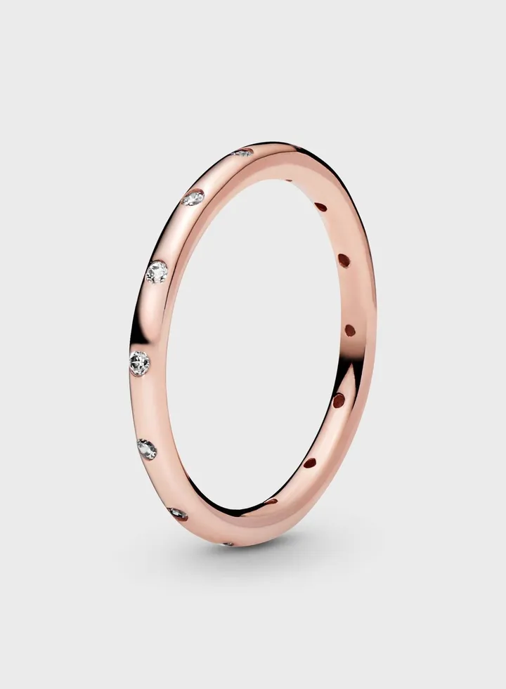 Simple Sparkling Band Ring