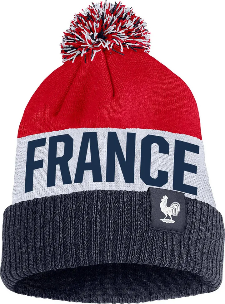 Nike Unisex FFF Pom Beanie in Blue