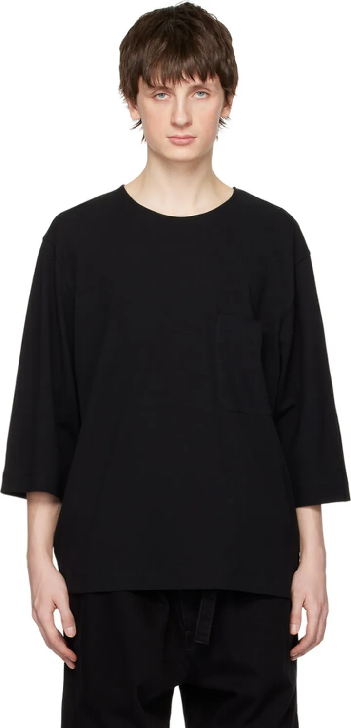 LEMAIRE Black Boxy T-Shirt
