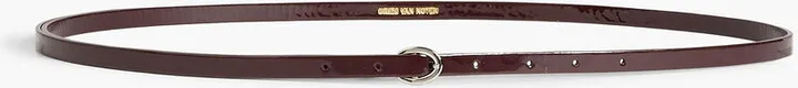 Patent-leather belt