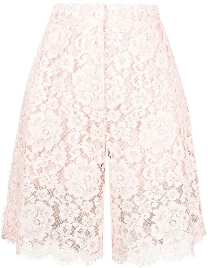 Knee-Length Lace Shorts