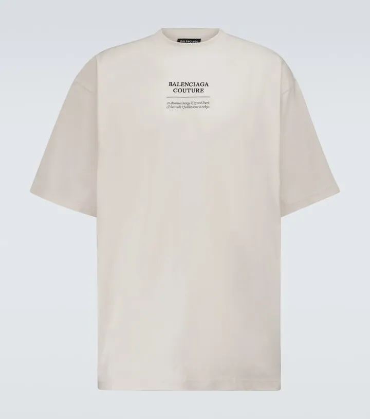 Couture cotton-blend T-shirt