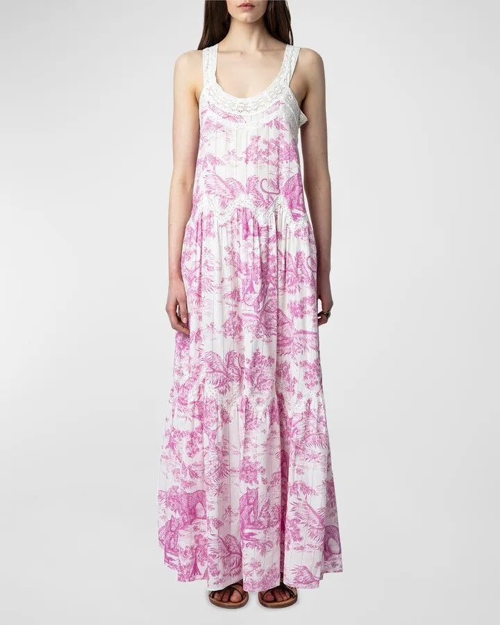 Recloud Toile De Jouy Maxi Dress