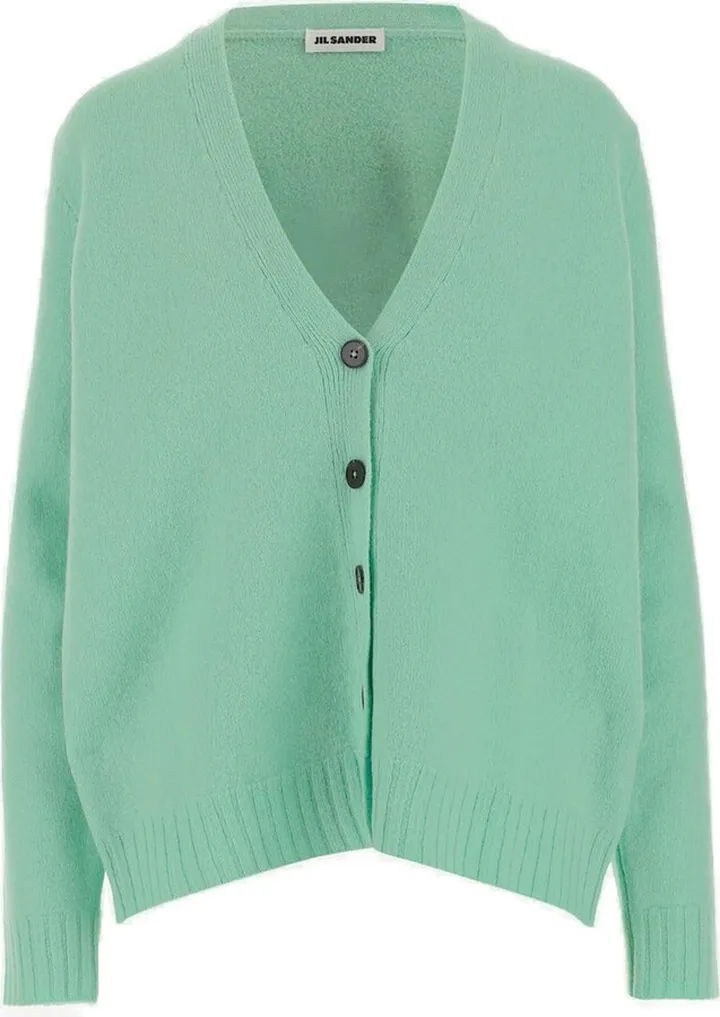 Jil Sander V-Neck Knitted Cardigan
