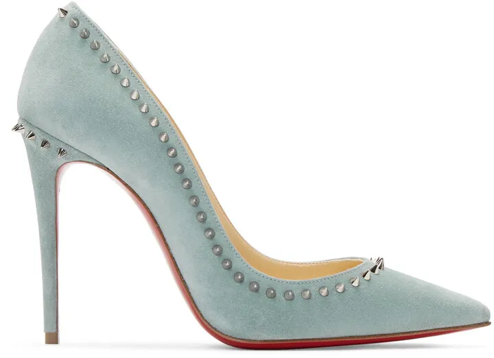 Christian Louboutin Blue Anjalina 100 Heels