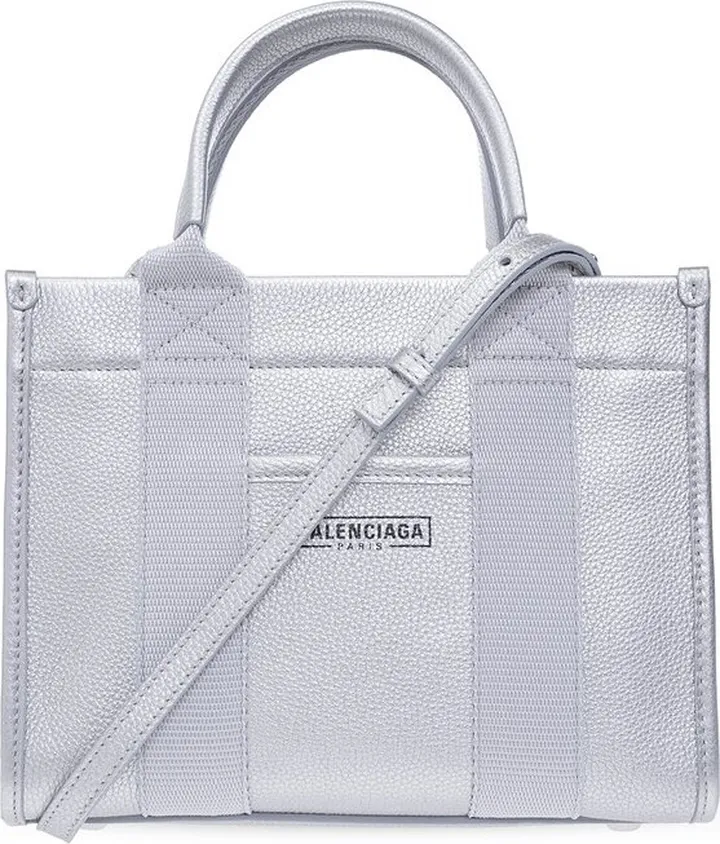 Balenciaga Hardware Logo Print XS Shopper Bag