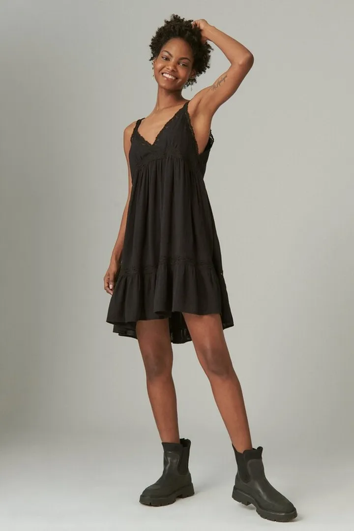 Lace Slip Mini Dress