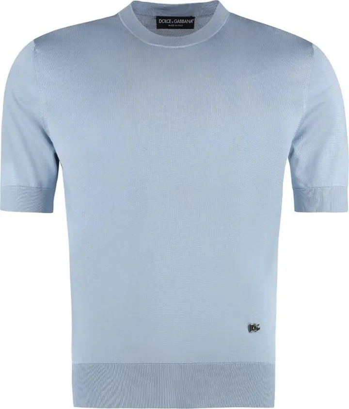 Dolce & Gabbana Logo Plaque Crewneck T-Shirt