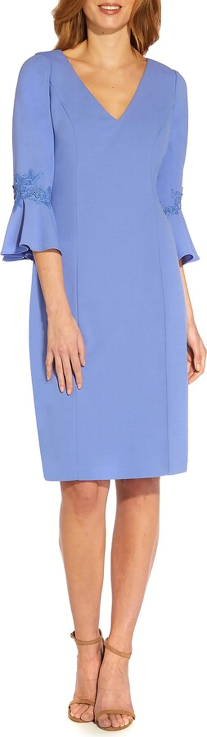 Bell Sleeve Sheath Dress