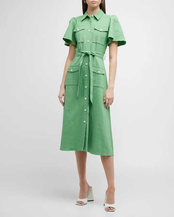 Judy Midi Utility Shirtdress