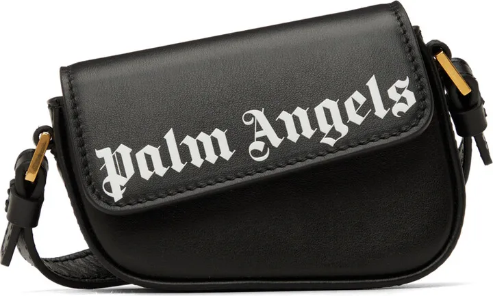 Palm Angels Black Mini Crash Bag
