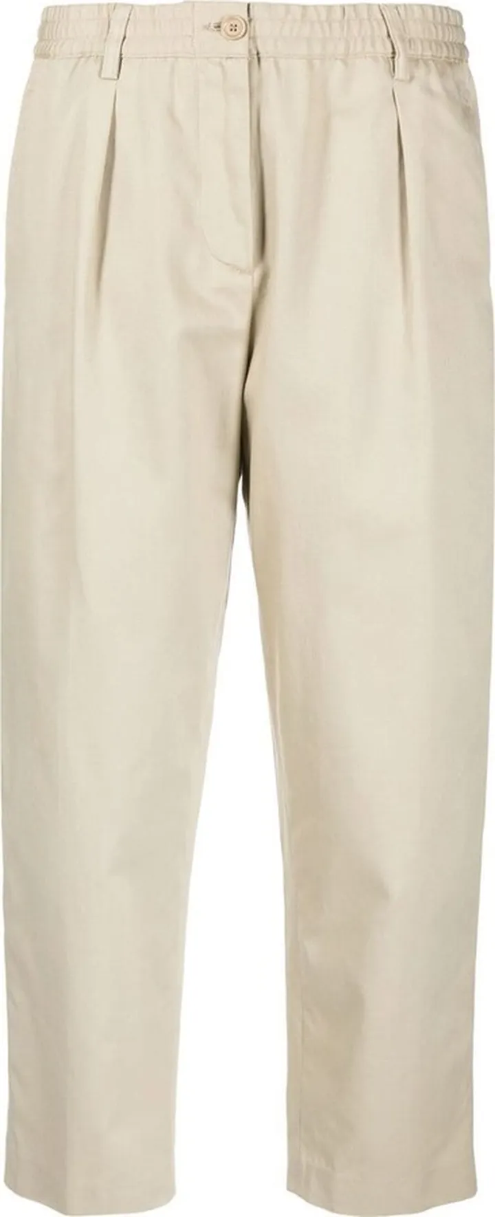 Cropped Regular Fit Trousers