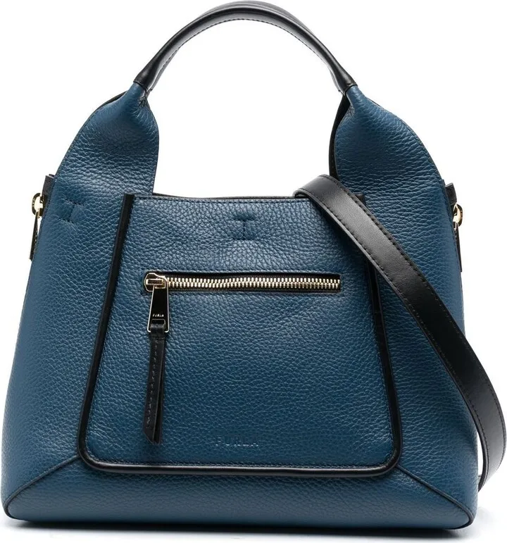 Panelled Leather Tote Bag