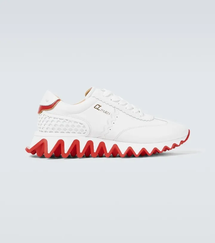 Loubishark leather sneakers