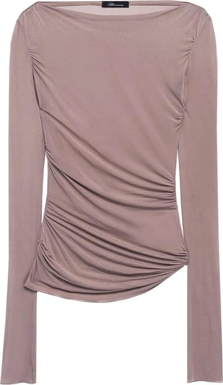 Viscose top with drapery