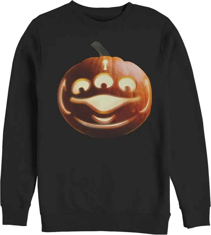 Men's Toy Story Halloween Alien Pumpkin Sweatshirt - Black - 3X Large