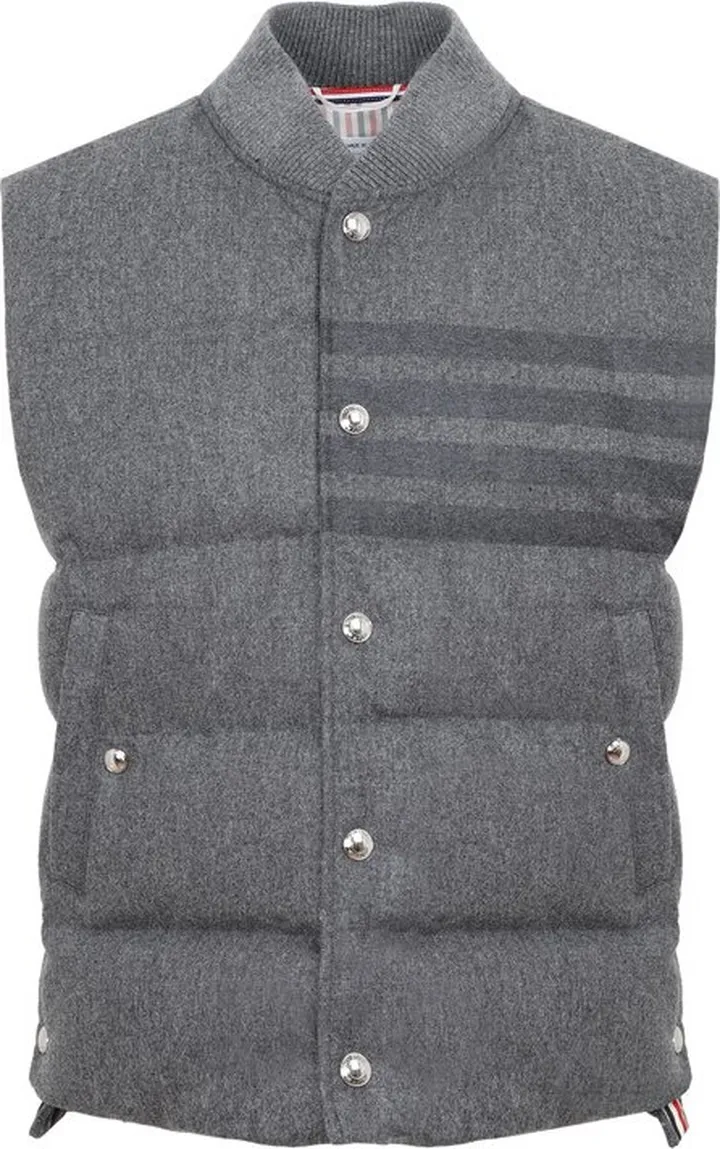Thom Browne 4-Bar Buttoned Down Gilet
