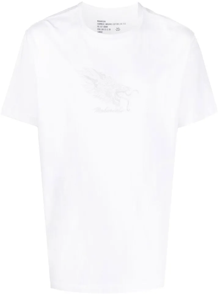 logo-print detail T-shirt