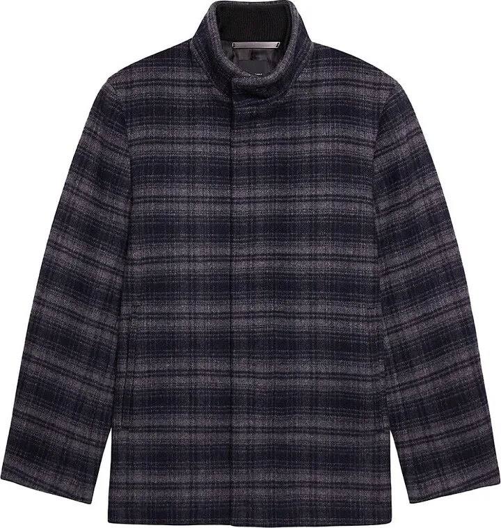 Clarence Plaid Wool Jacket