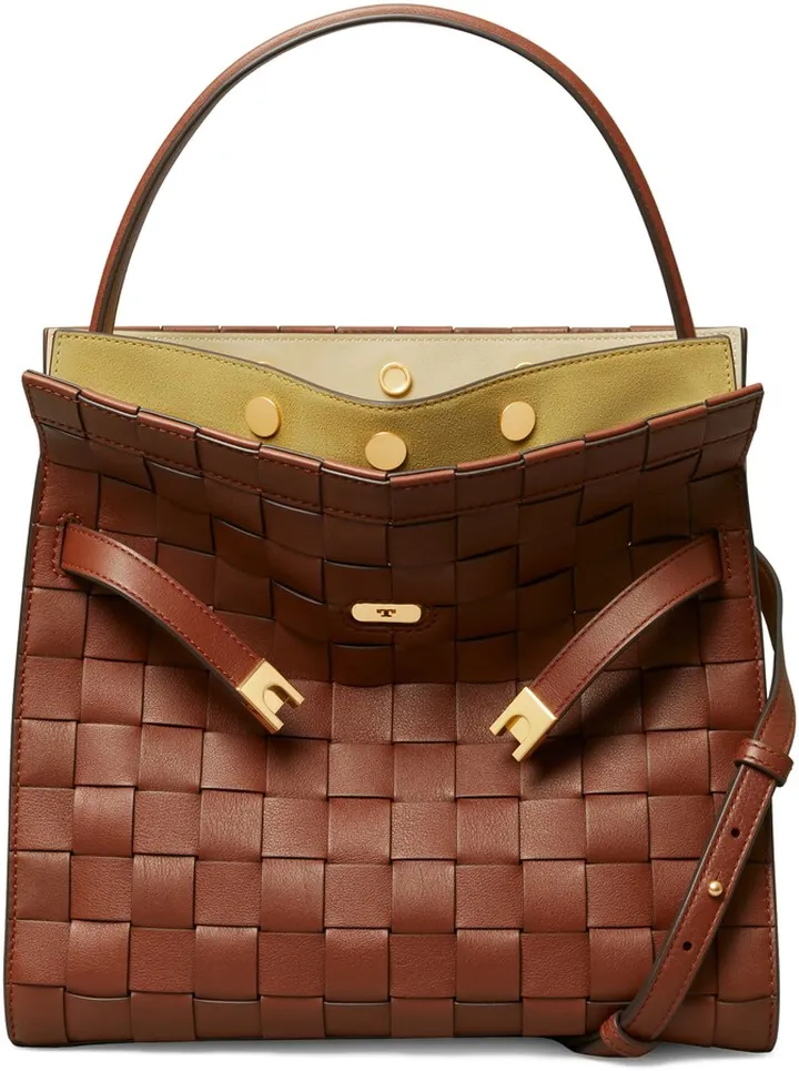 Lee Radziwill Woven Leather Double Bag