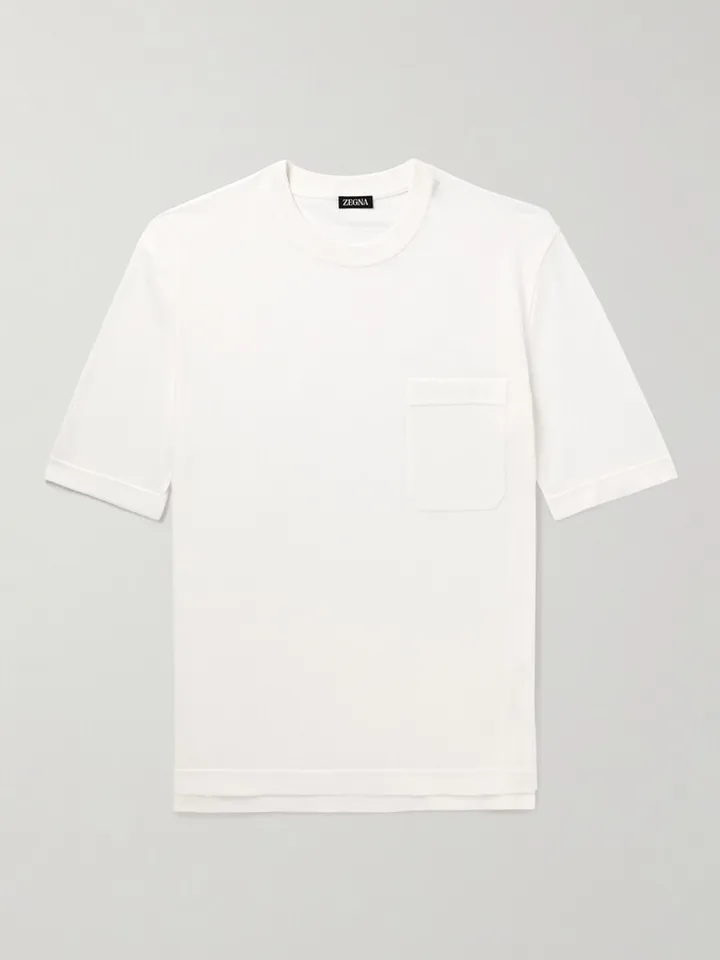 Cotton-Piqué T-Shirt