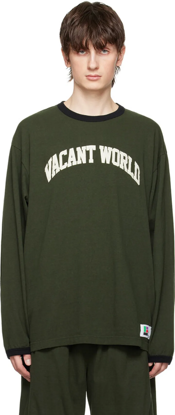 UNDERCOVER Khaki Appliqué Long Sleeve T-Shirt
