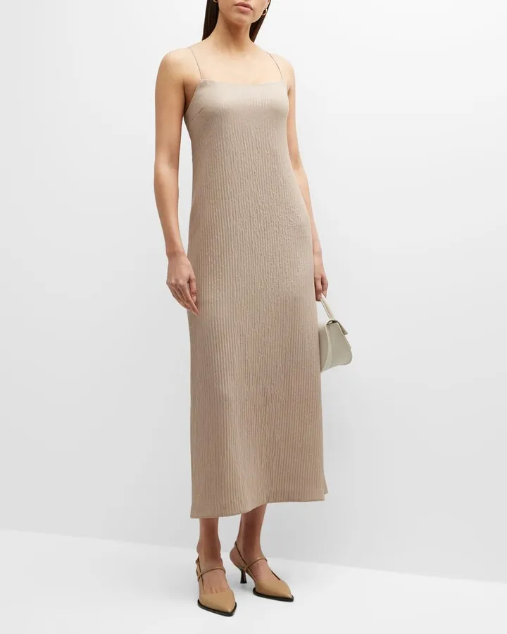 Alias Square-Neck Ribbed Dress