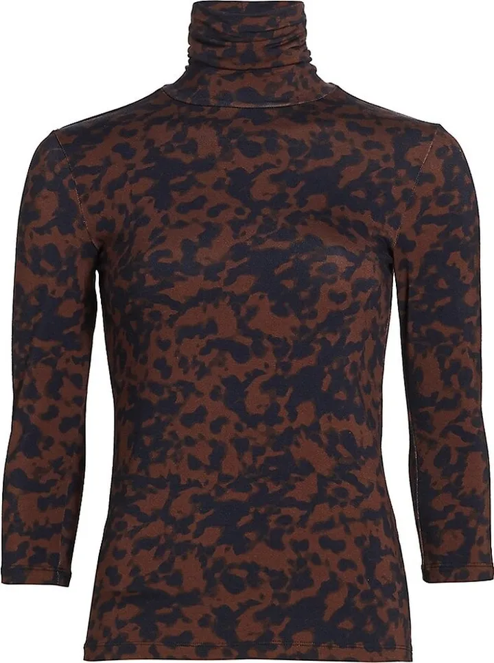 Aja Velvet Turtleneck Top
