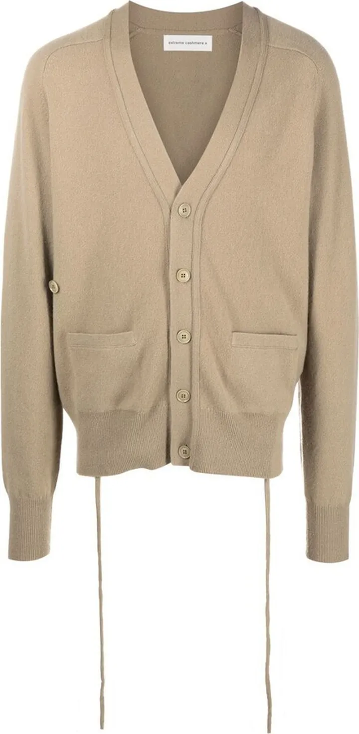 V-neck cashmere-blend cardigan