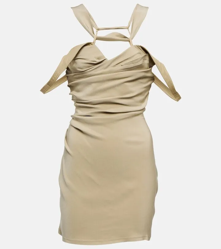 La Robe Soffio draped minidress