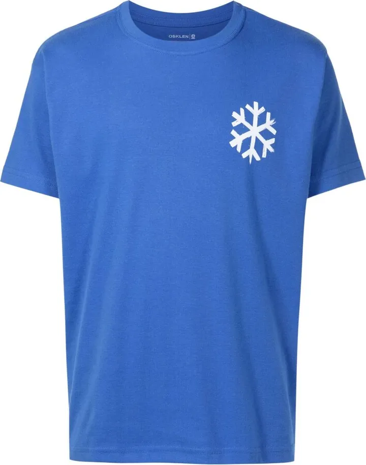 snowflake-print cotton-blend T-shirt