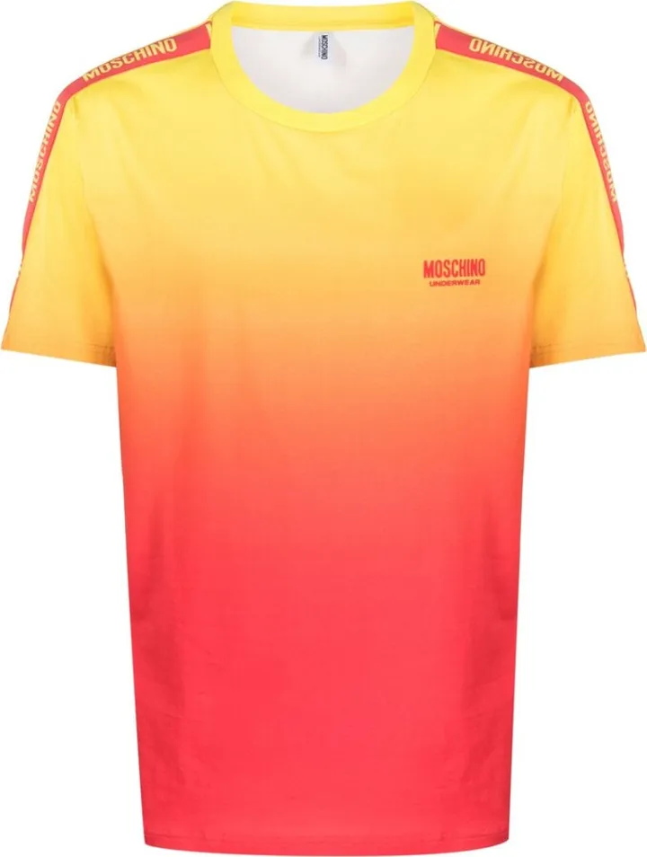logo-lettering gradient-effect T-shirt
