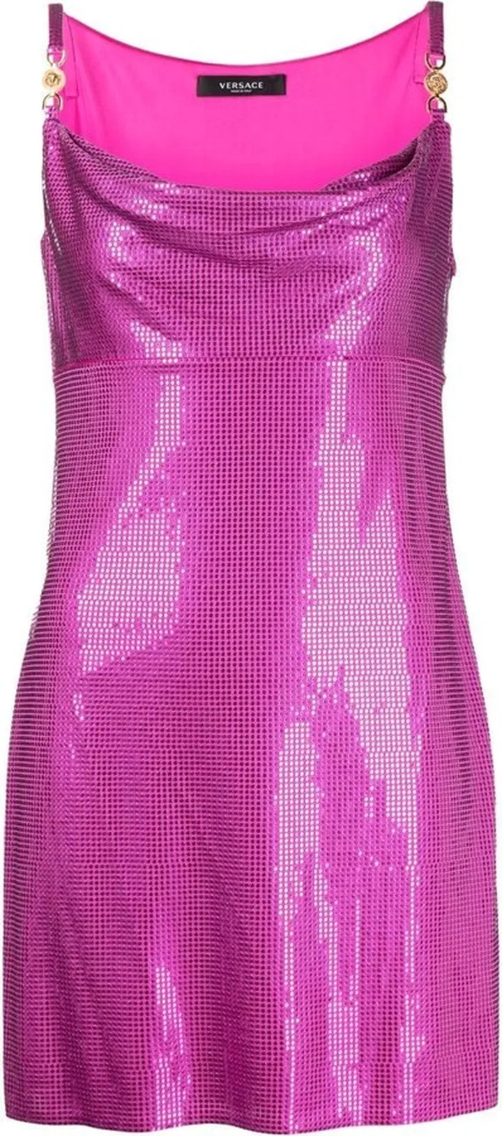 Disc-Embellishment Mini Dress