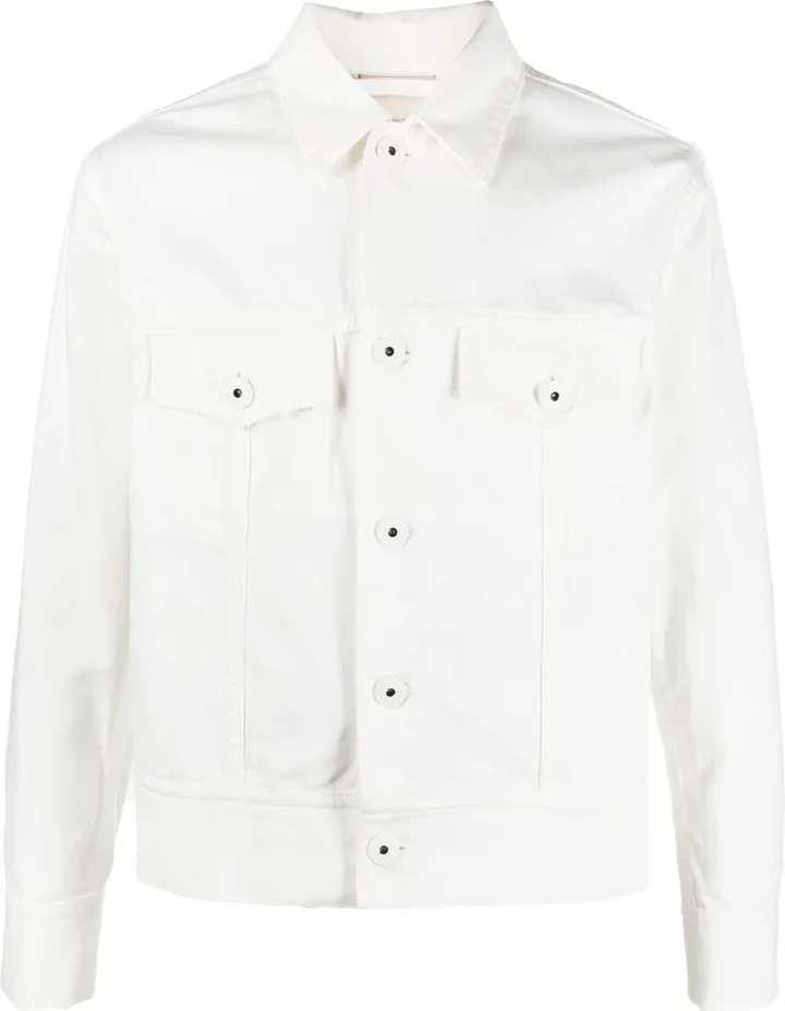 Waves print denim jacket