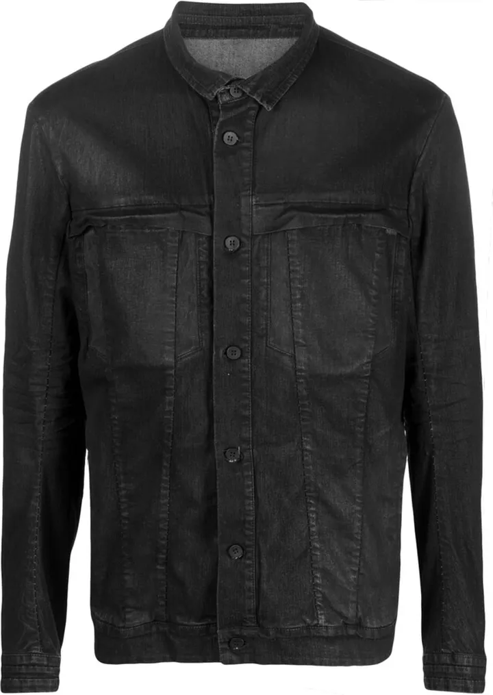 Faded-Effect Denim Jacket