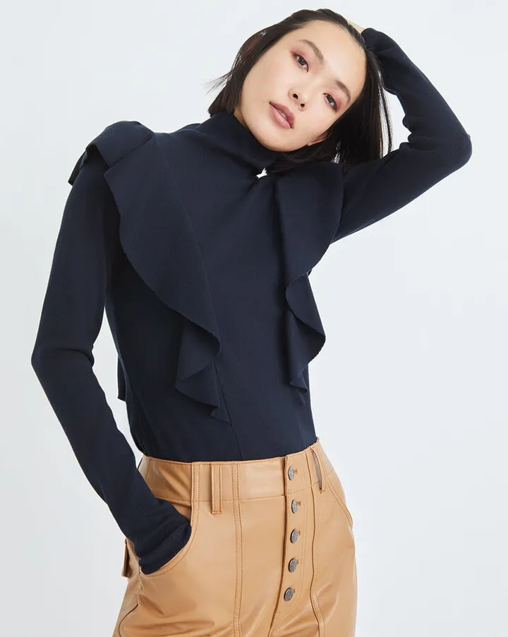 Freida Ruffle Turtleneck