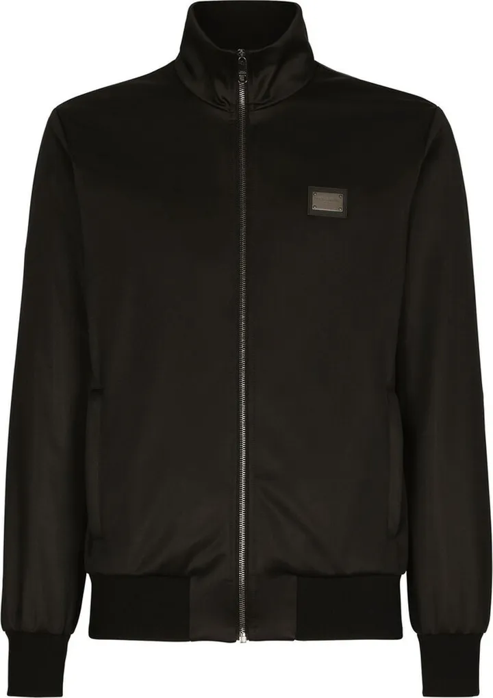 DOLCE & GABBANA- Logo Zipped Track Jacket