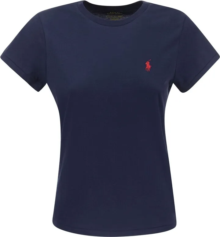 T-shirt with smal frontal embroidered logo from Polo Ralph Laurent.