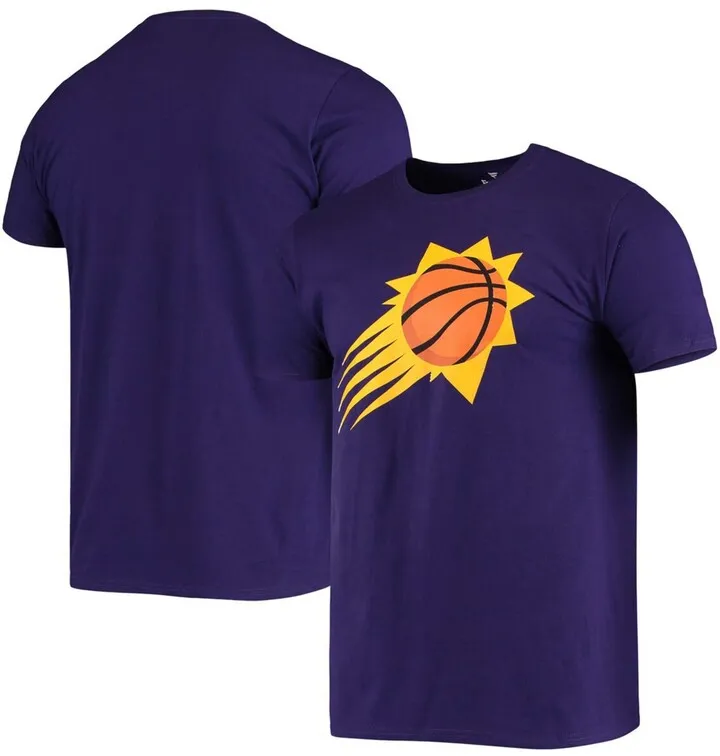 Men's Purple Phoenix Suns Primary Team Logo T-shirt