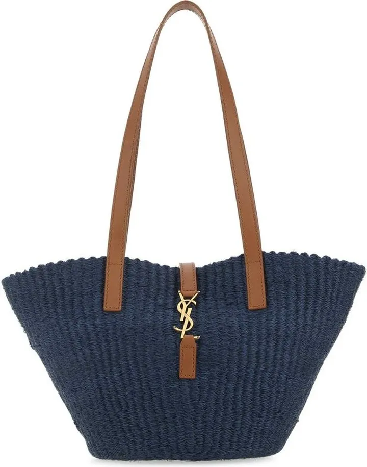 Saint Laurent Panier Logo Plaque Small Shoulder Bag