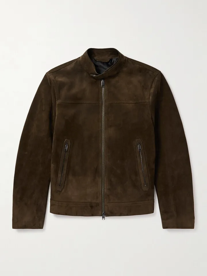 Suede Biker Jacket