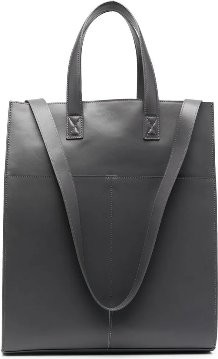Large Rectangular Leather Tote Bag