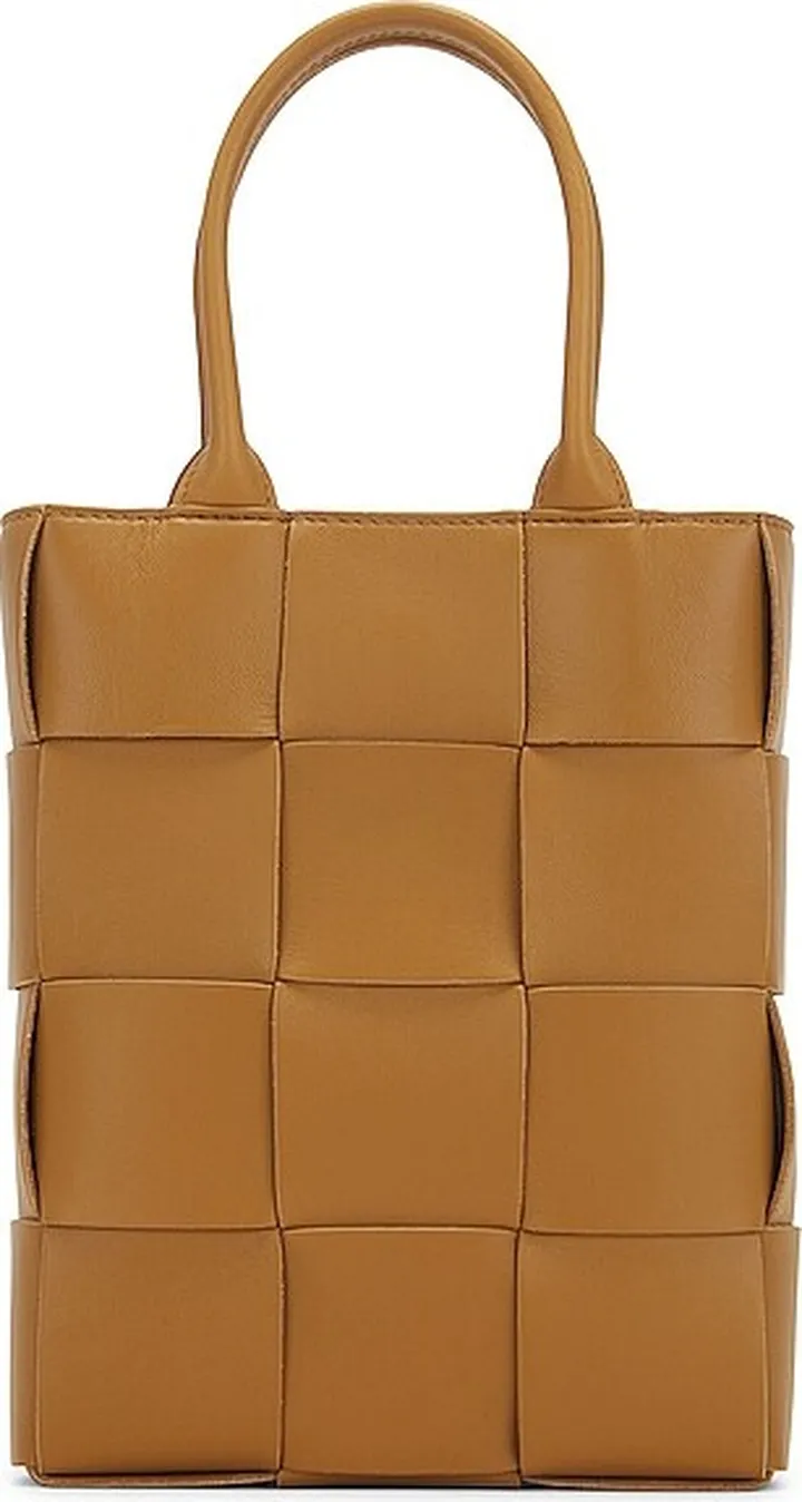 Bottega Veneta Small Cassette Tote in Tan