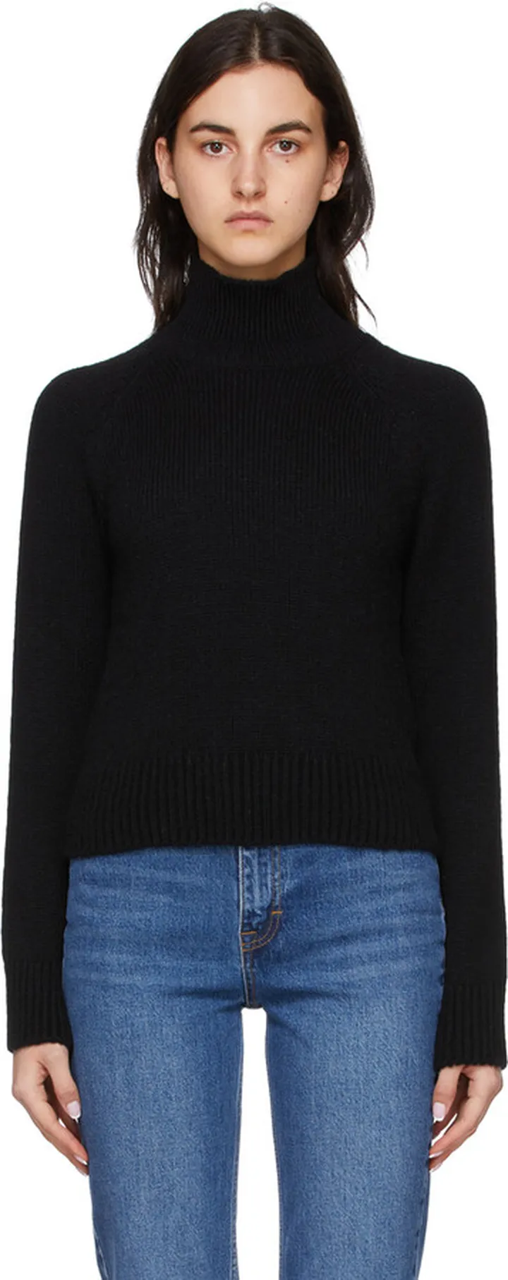 ANINE BING Black Wool Turtleneck