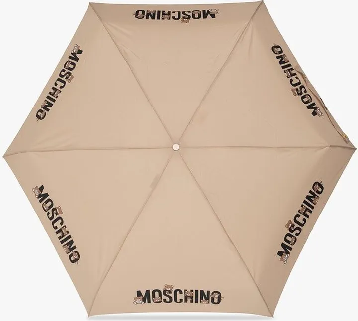 Moschino Logo Printed Folded Umbrella