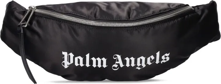 Logo print nylon belt bag