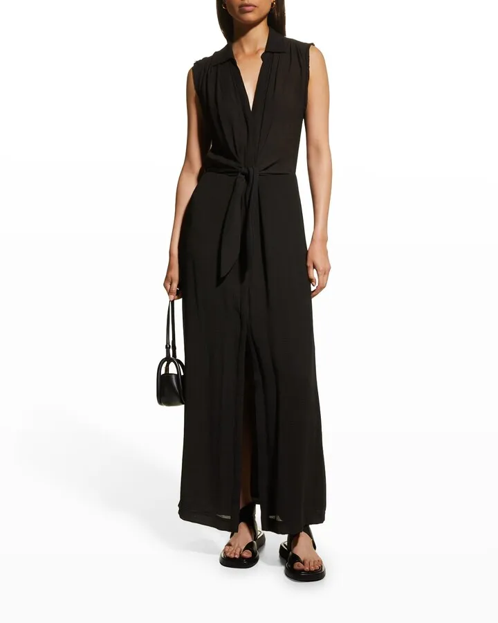 Madsen Sleeveless Gauze Maxi Dress