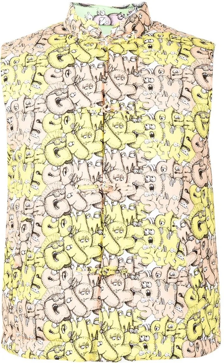 COMME DES GARÇONS SHIRT- Cotton Printed Gilet