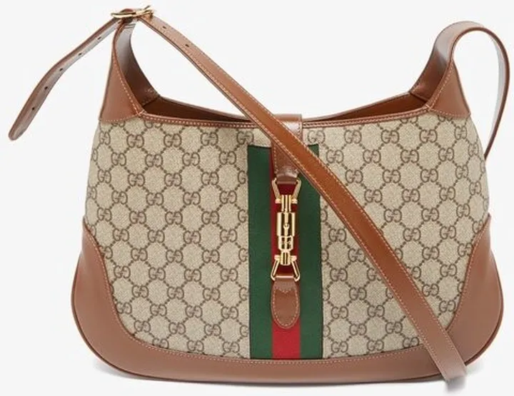 GG- Logo Coated-canvas And Leather Shoulder Bag